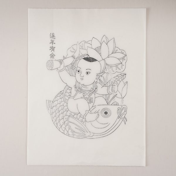 Hand-drawn New Year painting drafts for the twelve zodiac animals, premium Weifang Xuan paper crafts, traditional handicrafts, paper-cutting