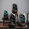 Backflow Incense Burner Left and Right Fengyuan Kiln-Style Imitation Sandalwood Incense Burner Large Household Creative Interior Ornament
