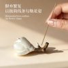 Jingdezhen handmade carnation ceramic flower magnolia flower scent insert with tray, pure handmade gift holiday gift box