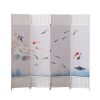 Chinese-style simple screen partition wall folding screen, living room and bedroom covering, simple modern foldable mobile cloth barrier for home use
