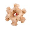 A complete set of beech wood Luban lock series