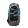 Backflow Incense Burner Left and Right Fengyuan Kiln-Style Imitation Sandalwood Incense Burner Large Household Creative Interior Ornament