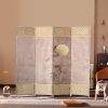 Chinese-style simple screen partition wall folding screen, living room and bedroom covering, simple modern foldable mobile cloth barrier for home use