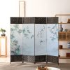 Chinese-style simple screen partition wall folding screen, living room and bedroom covering, simple modern foldable mobile cloth barrier for home use