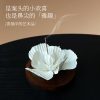 Jingdezhen handmade carnation ceramic flower magnolia flower scent insert with tray, pure handmade gift holiday gift box